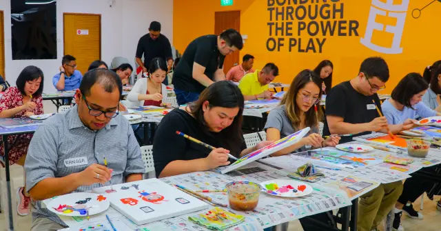 indoor art jamming session in singapore