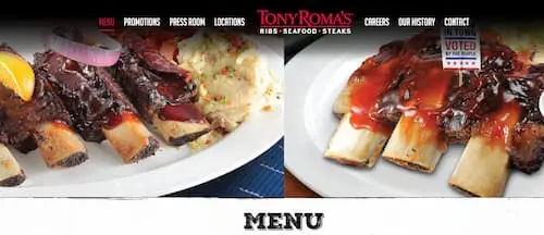 Tony Roma's Ribs, Seafood & Steaks   -  Set Lunch KL Selangor