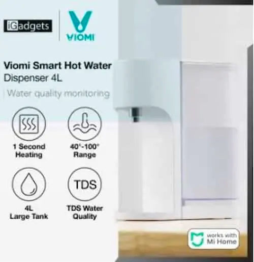 Xiaomi VIOMI 4L & 2L Smart Instant Hot Water Dispenser - Water Dispenser Malaysia