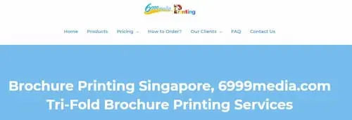 6999 Media Printing - Printing Services Singapore