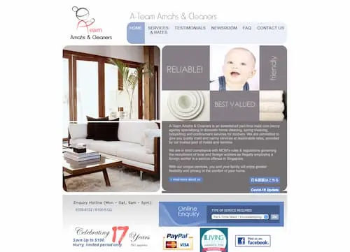 A-Team Amahs & Cleaners - Cleaning Services Singapore