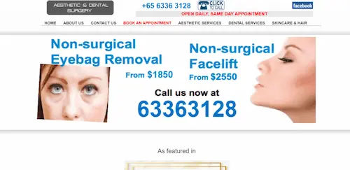 Aesthetic & Dental - Eye Bag Removal Singapore 