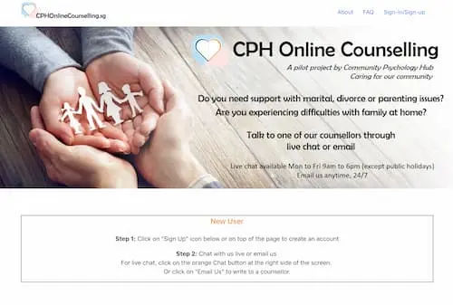 CPH Online Counseling - Marriage Counselling Singapore (Credit: CPH Online Counseling)