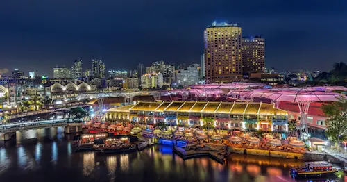Clarke Quay - Romantic Places Singapore
