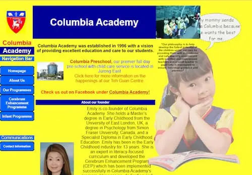 Columbia Academy - Infant Care Singapore