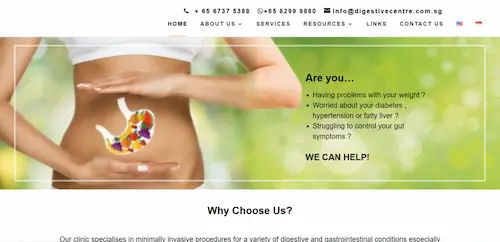 Digestive Centre – Dr. Shanker Pasupathy - Gastroenterologists Singapore