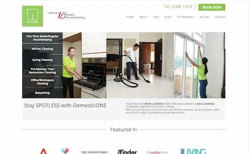 Domestic One - Part Time Cleaner Singapore 