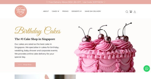 Honeypeachsg - Birthday Cake Delivery Singapore