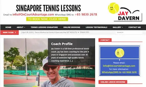 Jay Davern/OnCourt Advantage - Tennis Lessons Singapore