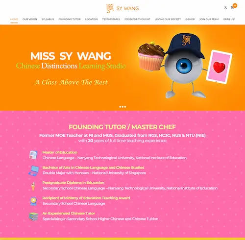 Miss SY Wang Chinese Distinctions Learning Studio - Best Chinese Tuition Singapore 