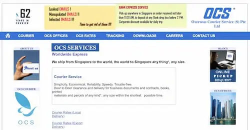 OCS Courier Service - Courier Service Singapore