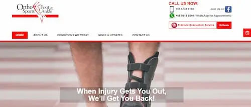 Orthosports Foot & Ankle Clinic - Bunion Surgery Singapore