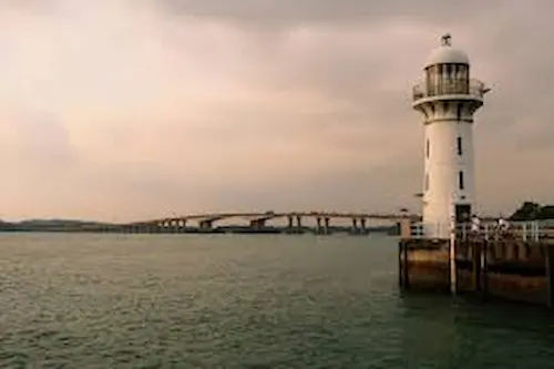 Sunset at Raffles Marina Lighthouse