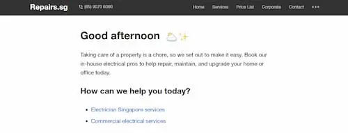 Repairs.sg - Electrician Singapore (Credit: Facebook)