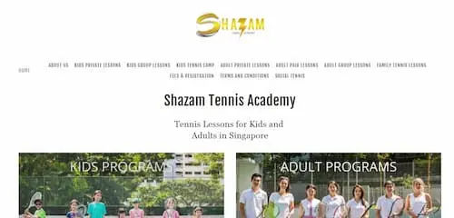 Shazam Tennis Academy - Tennis Lessons Singapore