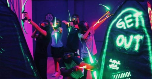 Neon Game Feature - Archery Tag Singapore (Image retrieved from Hyperspace Singapore)