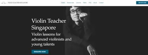 Violin Teacher Singapore -Violin Lesson Singapore