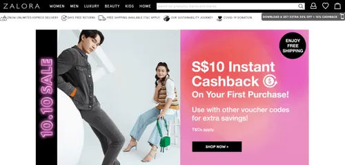 Zalora - Singapore Online Shopping (Credit: Zalora)  