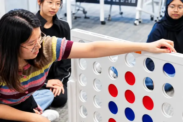 Life-Sized Connect 4 set out for a FunEmpire event