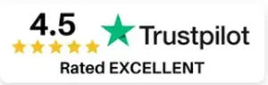 4.5 Trustpilot Rated Excellent