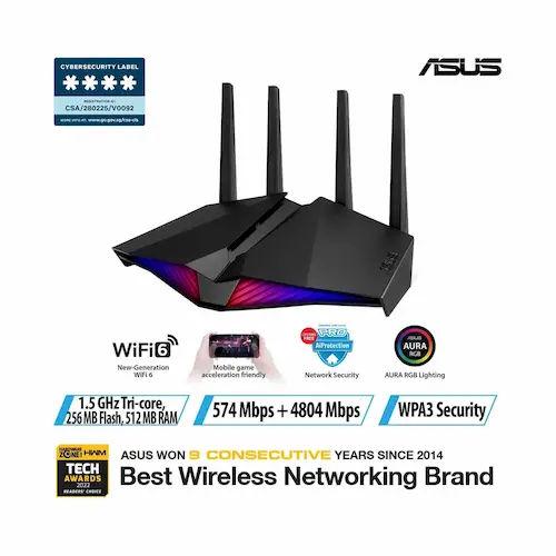 ASUS RT-AX88U - Wifi Router 6 Singapore (Credit: ASUS)