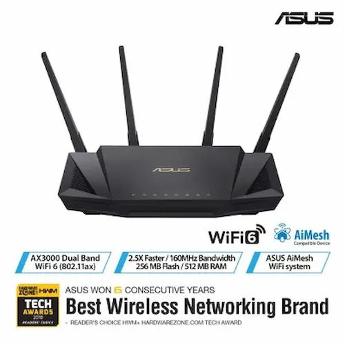 ASUS RT-AX58U - Wifi Router 6 Singapore (Credit: ASUS)