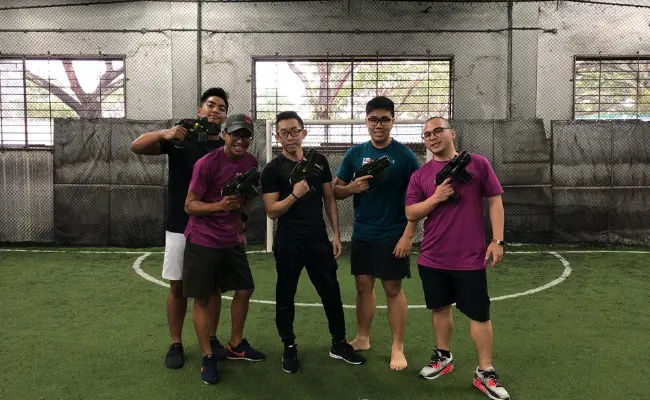 Team Building Singapore laser tag session