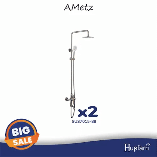 AMetz SUS7015-88 - Rain Shower Set Singapore (Credit: Lazada)