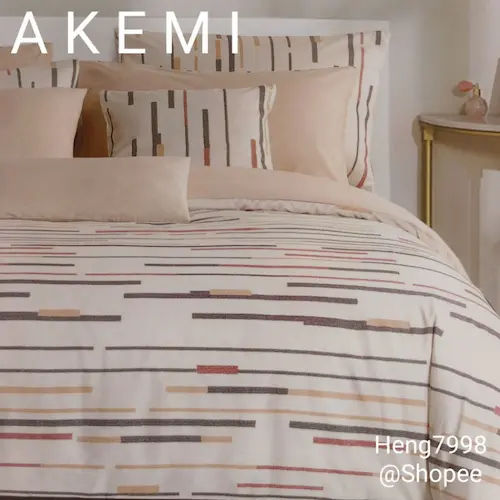 Akemi Cotton Select Adore - Cotton Bedsheet Singapore (Credit: Shopee)