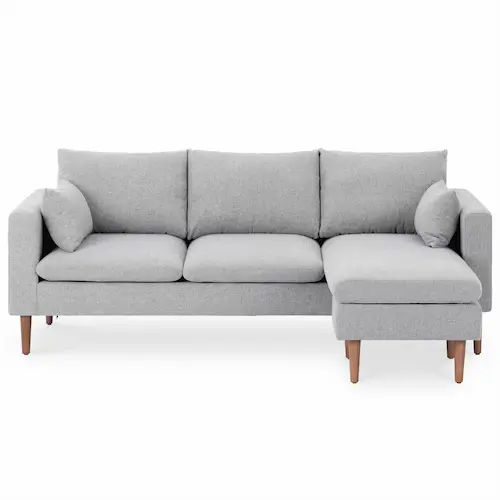 Alicia L-Shaped Sofa - Fabric Sofa Singapore (Credit: HipVan)