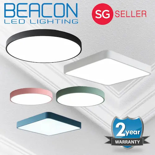 BEACON LED Nordic Minimalism Ceiling Light - Ceiling Light Singapore (Credit: Shopee)