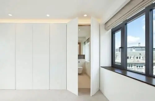 Bathroom Door Disguised As A Closet Door - Concealed Door Singapore (Credit: Pinterest)