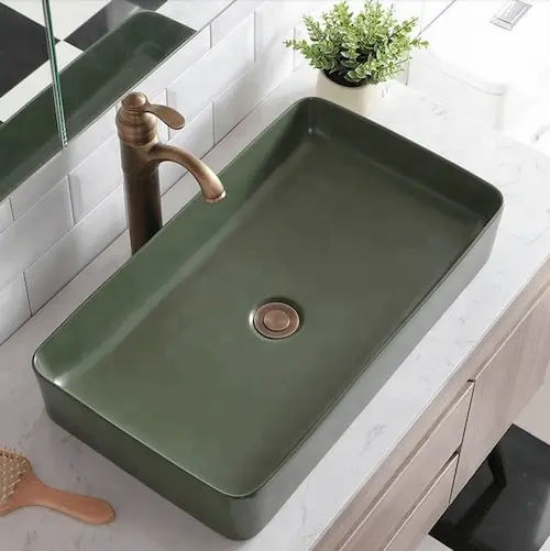 Beyond Bath Matte Green Wash Basin - Wash Basin Singapore (Credit: Lazada)