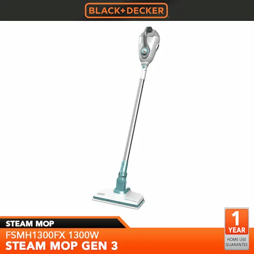 Black+Decker 6-in-1 Steam Mop Gen 3 - Steam Cleaner Singapore (Credit: Lazada)