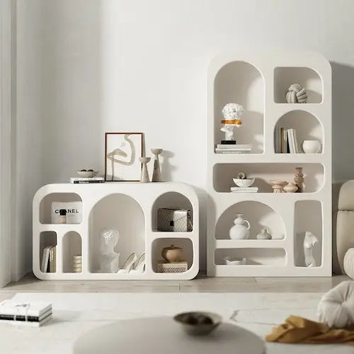 Cave-Style Display Bookcase - Minimalist Furniture Singapore (Credit: Cave-Style Display Bookcase)