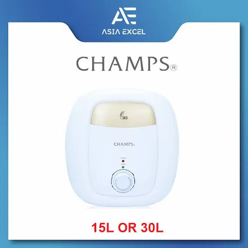 Champs A15 Pro Storage Water Heater - Instant Water Heater Singapore (Credit: Shopee)