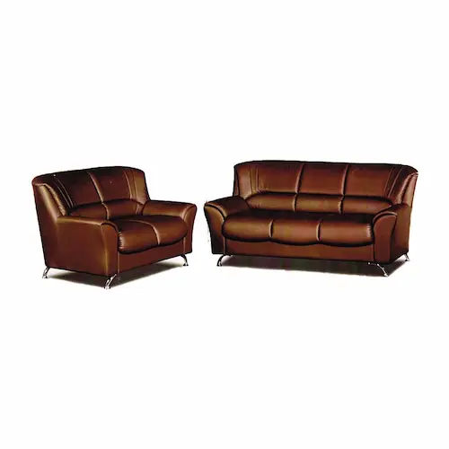 Choice Furniture Somatra Sofa Set - Leather Sofa Singapore (Credit: Shopee)