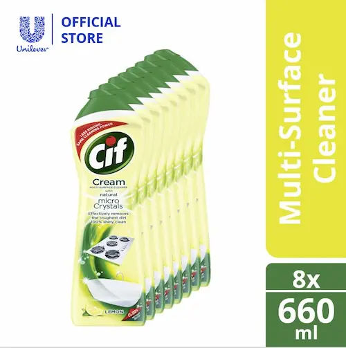 Cif Lemon & Green Tea Floor Cleaner - Floor Cleaner Liquid Singapore