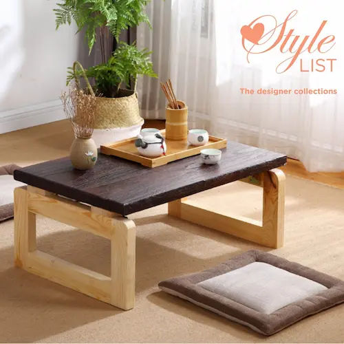 Dadadahai Foldable Tatami Table - Foldable Table Singapore (Credit: Shopee)