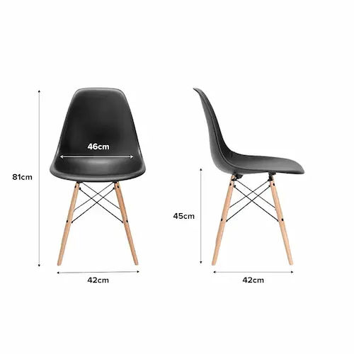 Designer Eames Chair Wooden Leg - Dining Chair Singapore (Credit: Designer Eames Chair Wooden Leg)