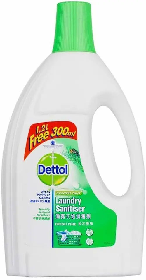 Dettol Disinfectant Laundry Sanitiser Fresh Pine - Best Laundry Detergent Singapore (Credit: Amazon)