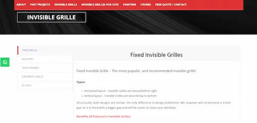 Elelaurels - Invisible Grille Singapore (Credit: Elelaurels)