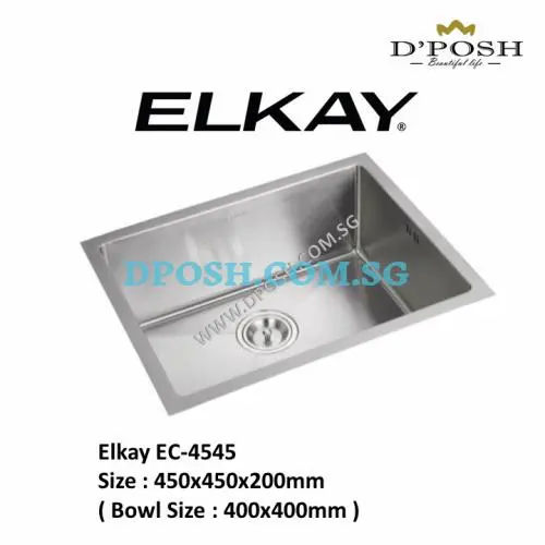 Elkay EC4545 - Kitchen Sink Singapore (Credit: Dposh)