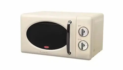 EuropAce 20L Mechanical Retro Microwave - Microwave Oven Singapore (Credit: Harvey Norman)