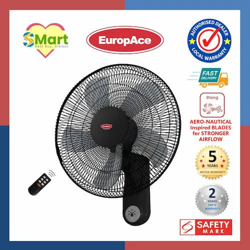 EuropAce EWF 6162V - Wall Fan Singapore (Credit: Lazada)