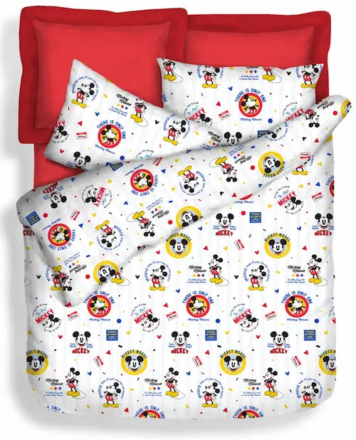 Eurotex Disney’s Mickey Mouse Nostalgia B - Cotton Bedsheet Singapore (Credit: Lazada)