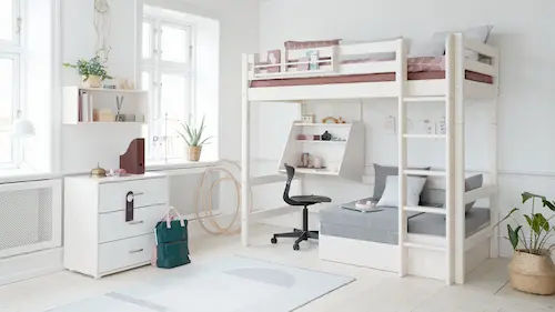 Flexa: high loft bed with study and storage - Bunk Beds Singapore (Credit: Flexa)