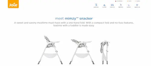 Joie Mimzy Snacker - High Chair Singapore (Credit: Joie Mimzy Snacker)