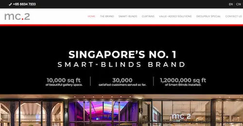 Mc2 Zip Blinds - Ziptrak Singapore (Credit: Mc2 Zip Blinds)