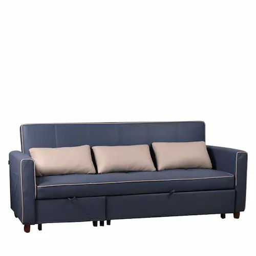 Meryl 3-seater Sofa Bed - king-sized with adjustable backrest - Sofa Bed Singapore (Credit: Meryl 3-seater Sofa Bed - king-sized with adjustable backrest)